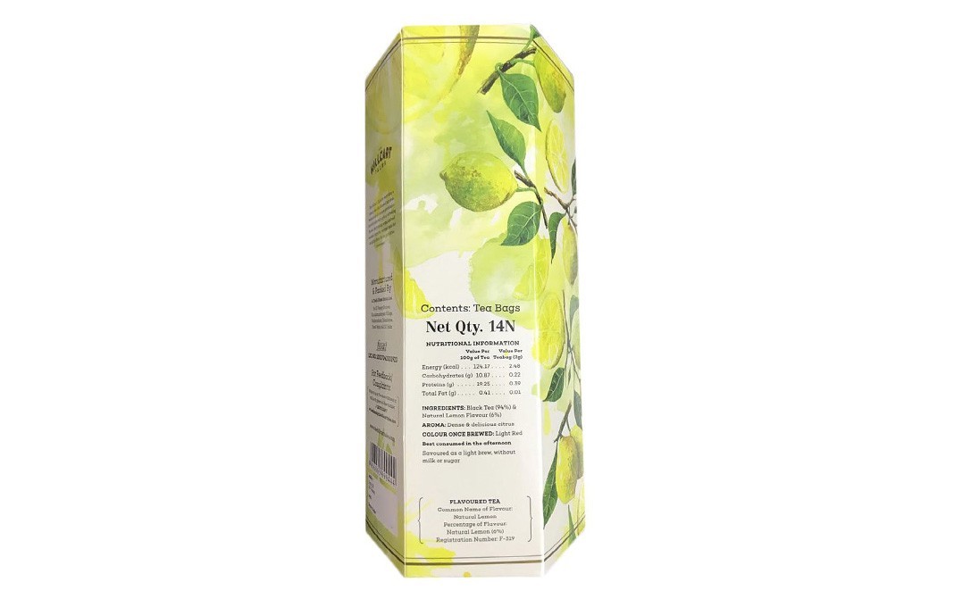 Hillcart Tales Dark Lemon Black Tea   Box  14 pcs